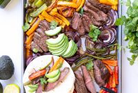 Effortless Sheet Pan Steak Fajitas