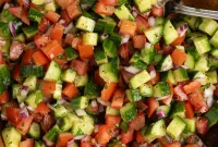 Vibrant Moroccan Cucumber Tomato Salad