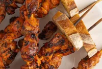 Zesty Grilled Puerto Rican Chicken Skewers