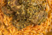 Moroccan Lamb Orzo Pilaf