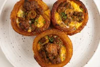 Puerto Rican Stuffed Plantain Cups