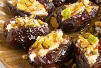 Gourmet Date Medallions: Goat Cheese and Pistachio Bliss