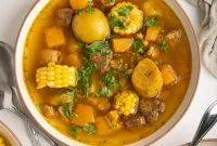Rich Puerto Rican Sancocho Beef and Root Vegetable Stew
