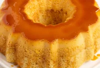 Puerto Rican Flancocho: Vanilla Cake and Creamy Flan Fusion