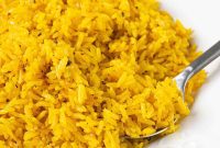 Golden Fluffy Turmeric Basmati Rice