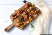 Fresh Tuna Avocado Poke Tapas with Crunchy Wonton Dippers