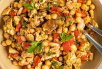 Golden Roast Chicken & Bean Feast