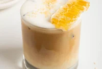 Salty Sweet Honeycomb Tahini Latte