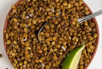 Golden Roasted Lentil Crisps