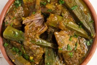 Moroccan Tagine with Okra and Tomatoes