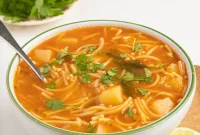 Vibrant Tomato Vermicelli Soup