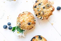 Irresistible Vegan Gluten-Free Blueberry Oat Muffins