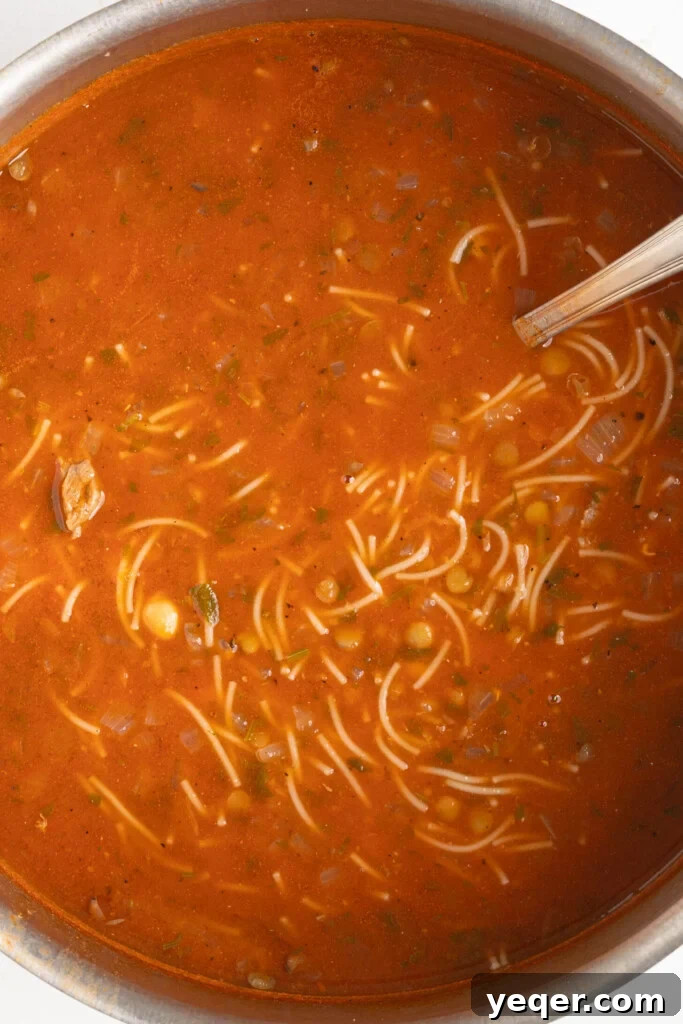 Moroccan Harira: A Spiced Lentil and Chickpea Comfort Soup 11 a pot of Moroccan harira