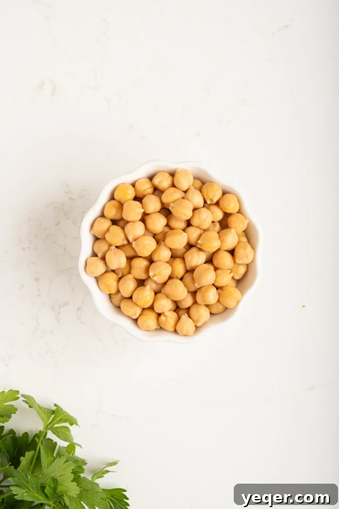 Moroccan Harira: A Spiced Lentil and Chickpea Comfort Soup 4 a bowl of garbanzo beans