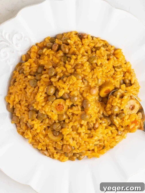 A plate of rice and beans