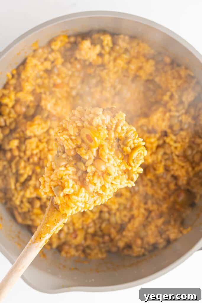 Puerto Rican Sofrito Rice and Pigeon Peas 7 arroz con gandules in a pot
