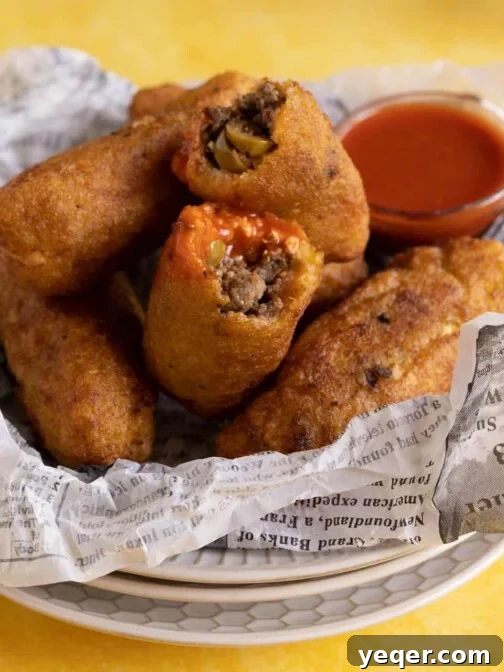 a plate of Crispy Alcapurrias
