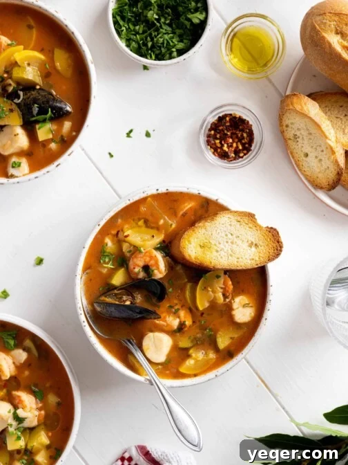 A bowl of Moroccan fish stew