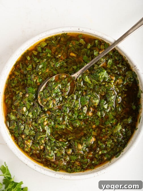 a bowl of chermoula marinade