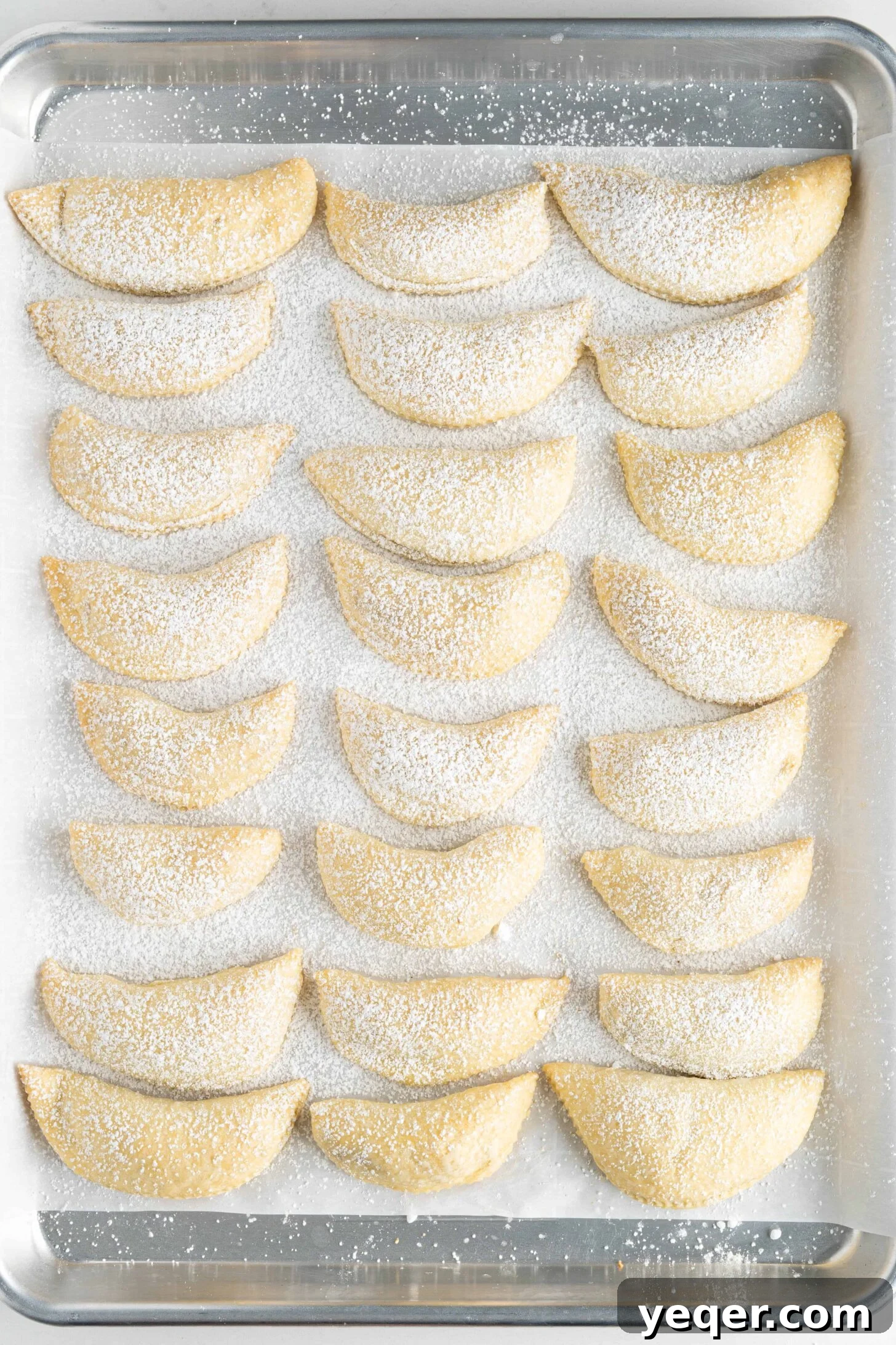 Moroccan Gazelle Horn Almond Crescents 9 gazelle horn cookies fresh out of the oven