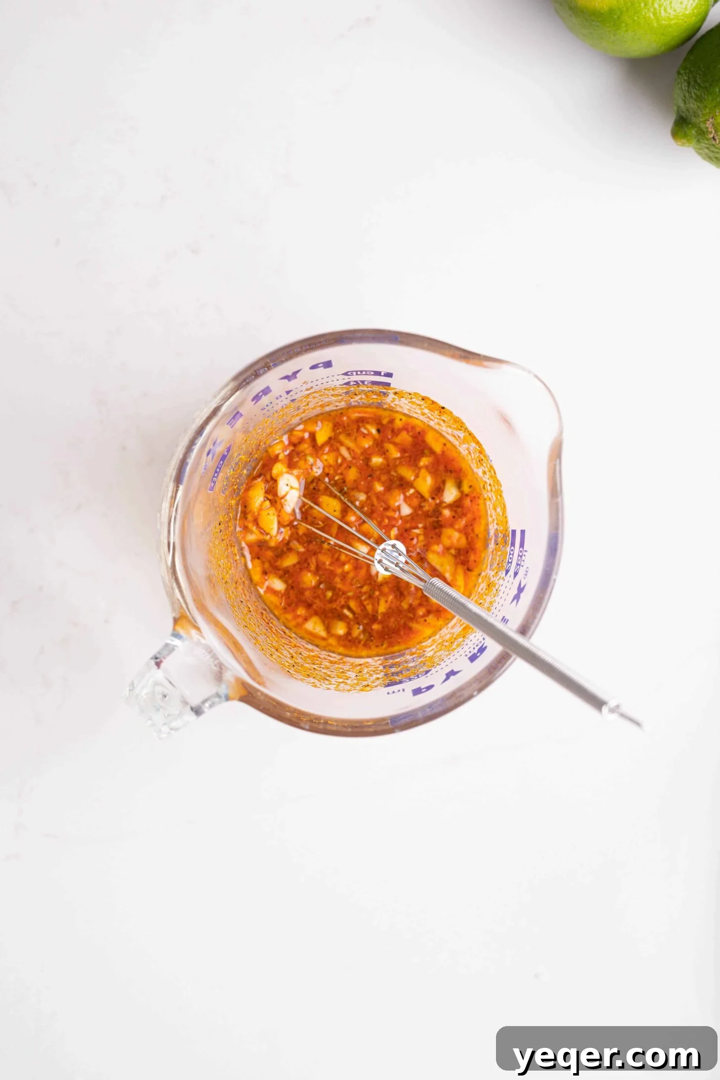 Golden Puerto Rican Chicken Chicharrones 3 A bowl of flavorful marinade ingredients