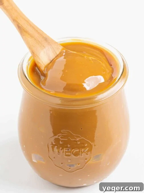 A jar of homemade dulce de leche, featured as the main recipe image.