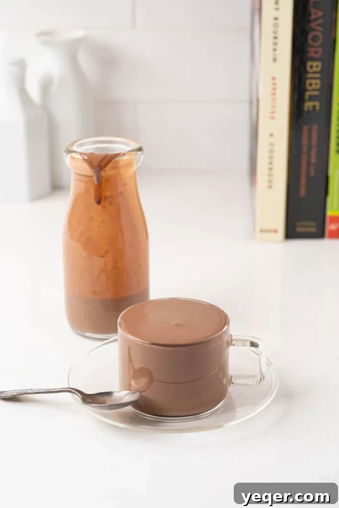 Velvety Spanish Cocoa Indulgence 7 A beautifully presented cup of Spanish hot chocolate, ready to be enjoyed