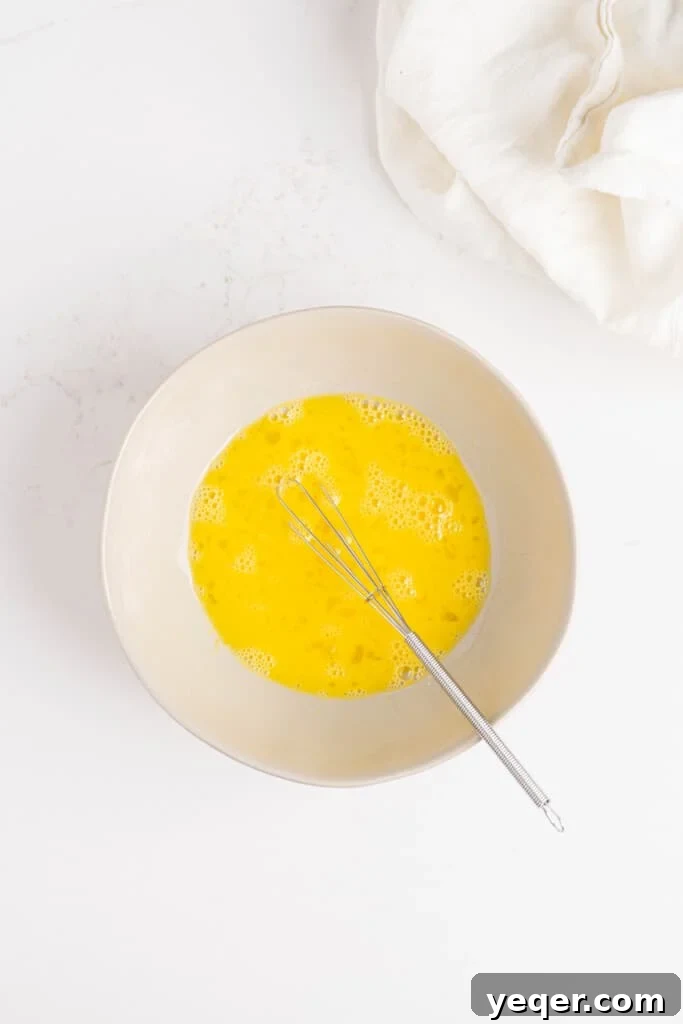 Tropical Guava Treats 4 egg wash in a bowl