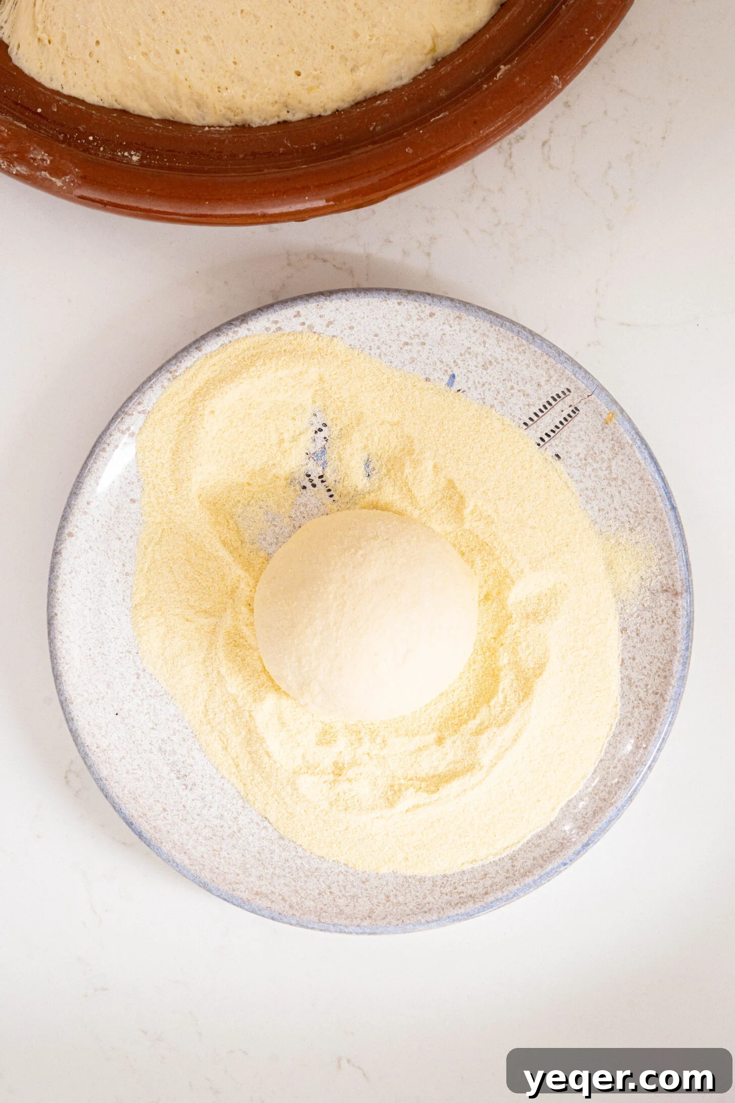 Pillowy Soft Moroccan Khobz Bread Recipe 6 a loaf of Moroccan bread with semolina flour