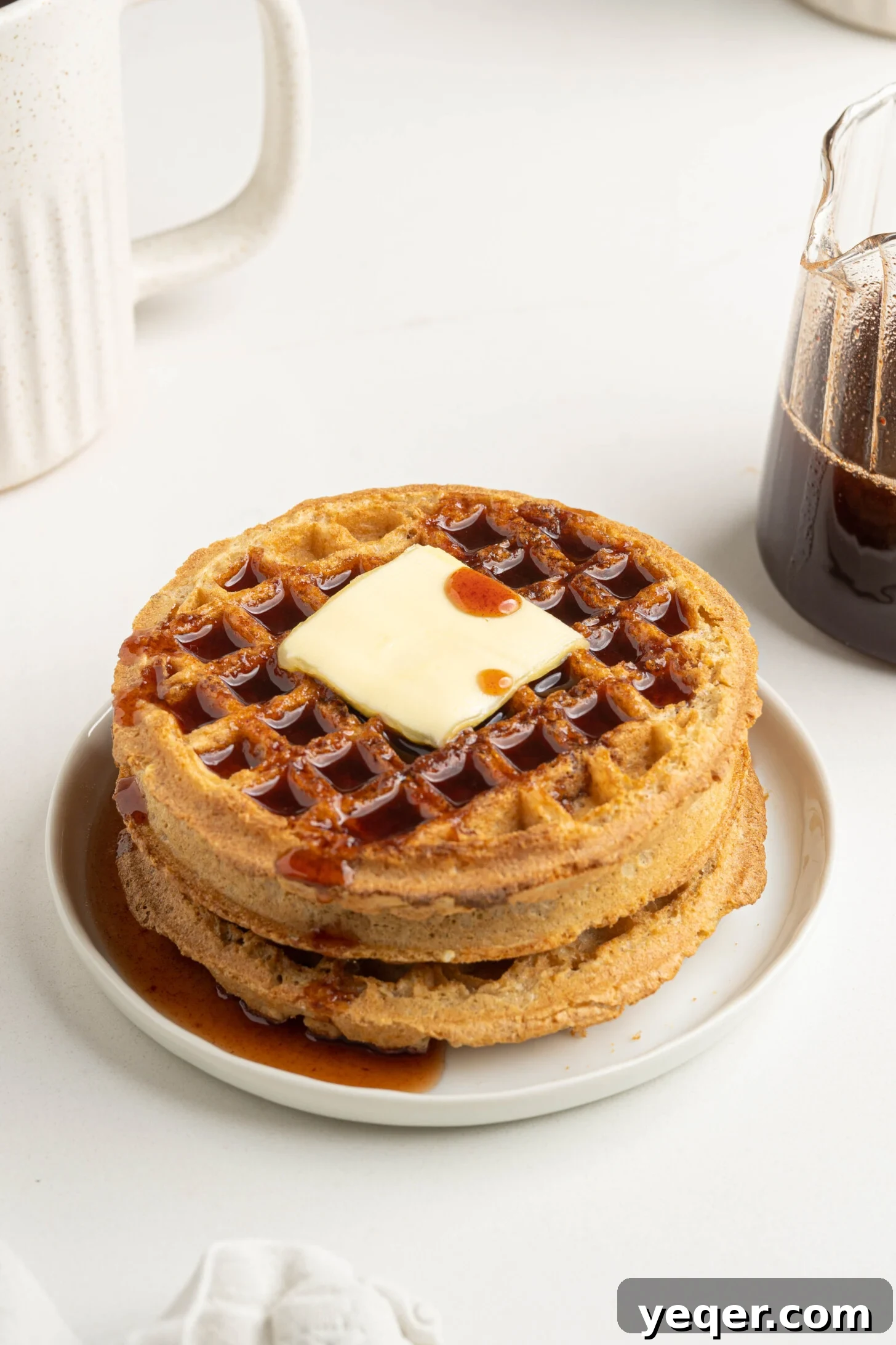 Pure Date Nectar 12 Delicious waffles generously topped with homemade date syrup and fresh berries
