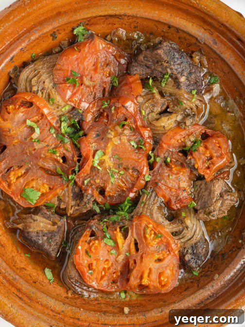 a Moroccan beef tagine