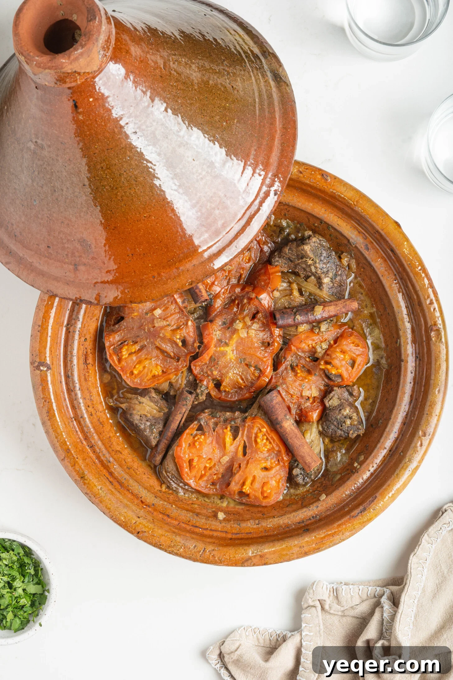 Rich Moroccan Beef Tagine with Tomatoes and Onions 10 a Moroccan beef tagine
