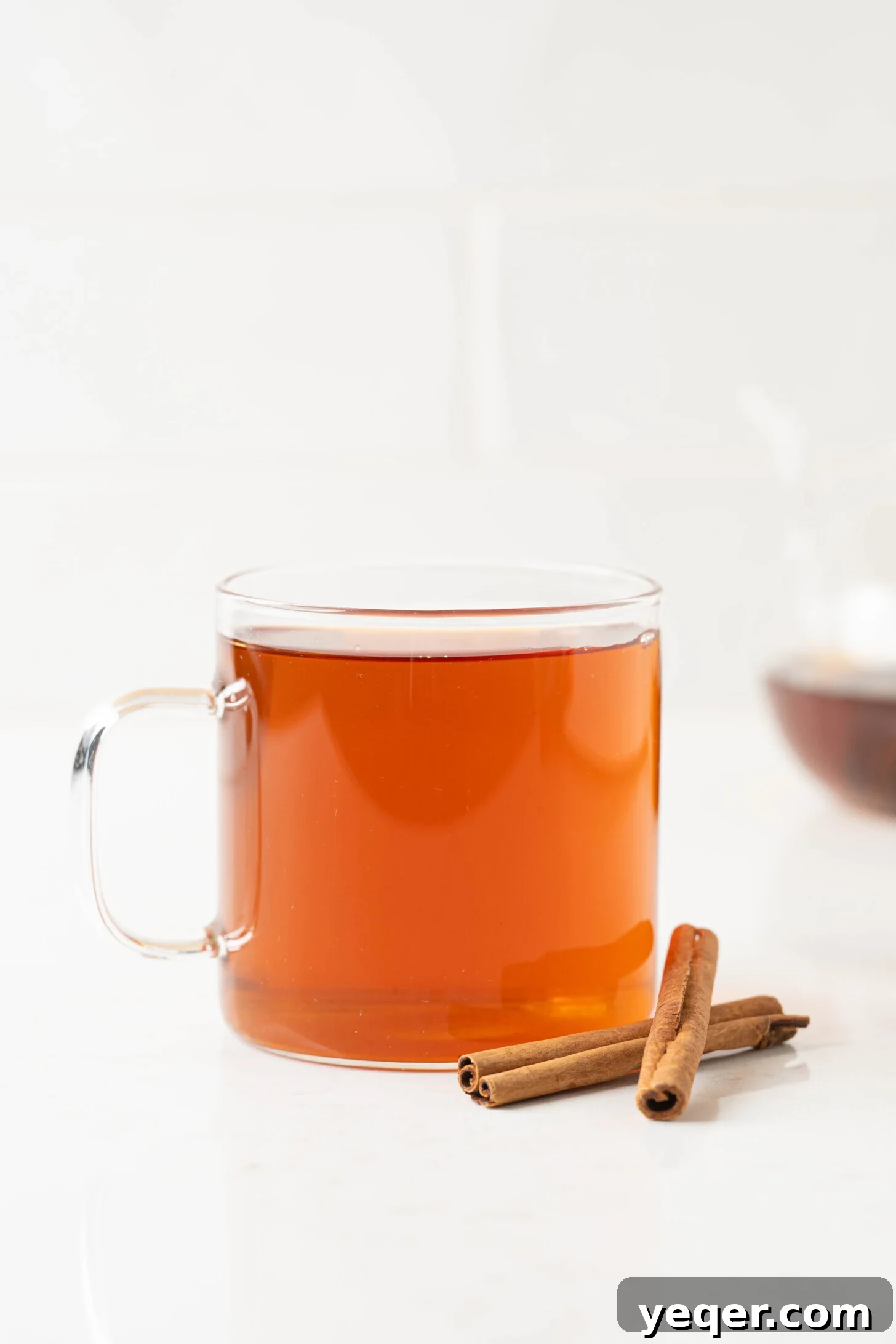 Aromatic Cinnamon Homebrew 8 Cinnamon tea in a mug.