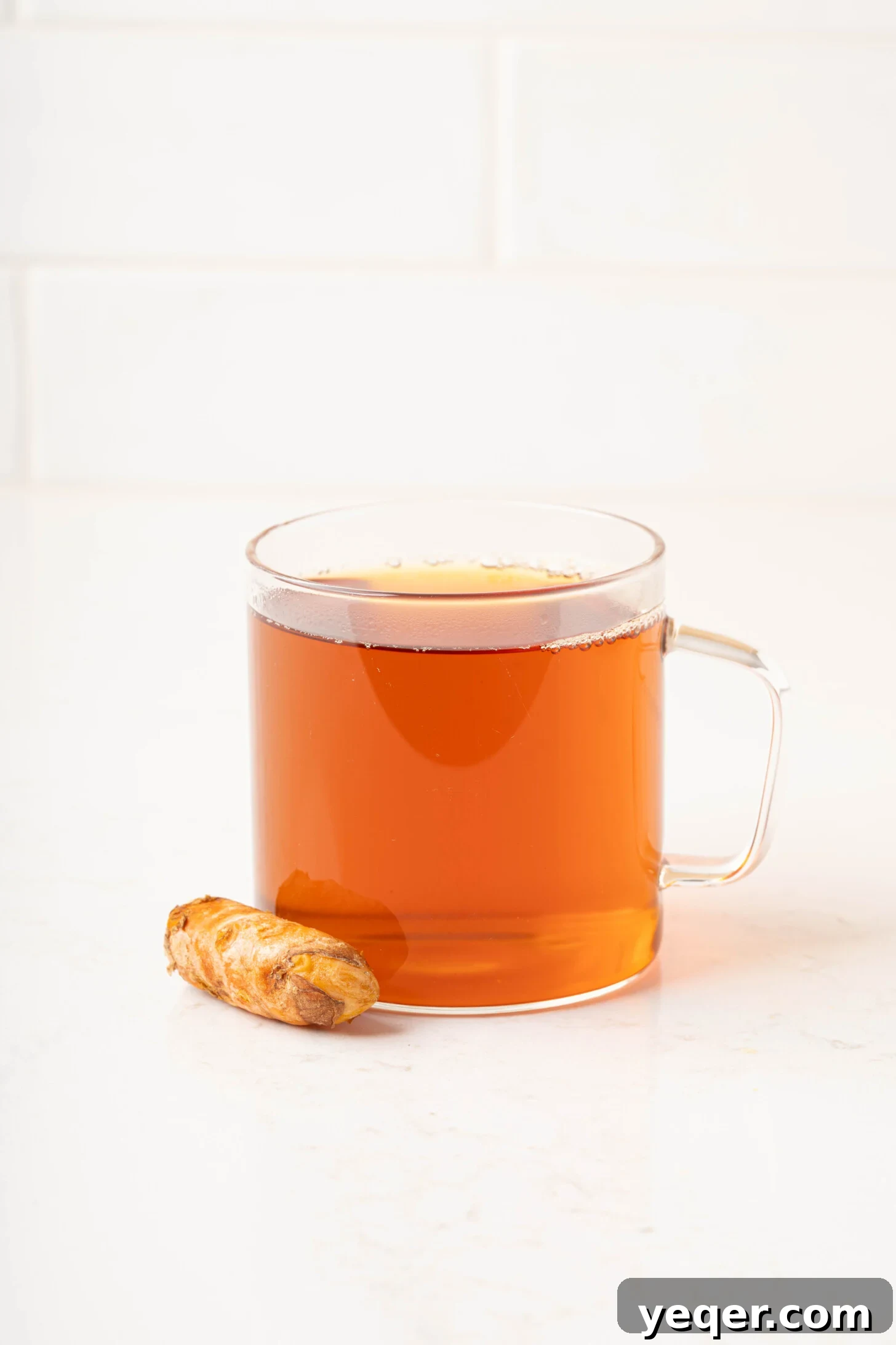 15-Minute Zesty Turmeric Brew 10 a mug of turmeric tea
