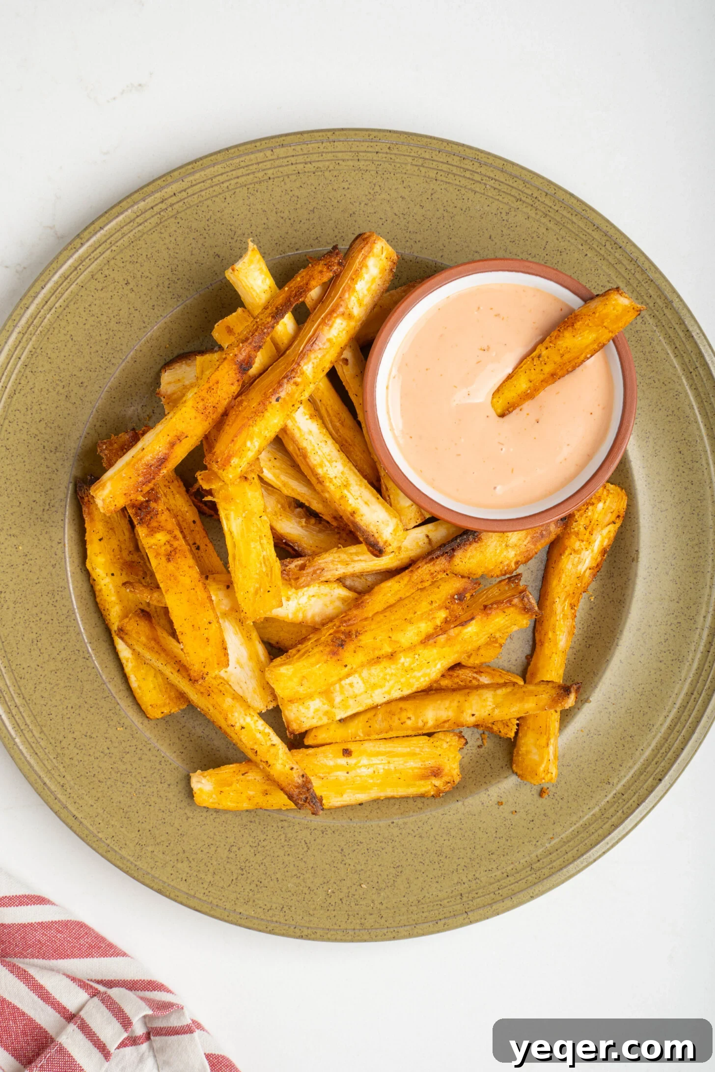 Crispy Baked Cassava Fries Three Simple Ingredients 12 Cross-section of fresh yuca root, showing its white interior