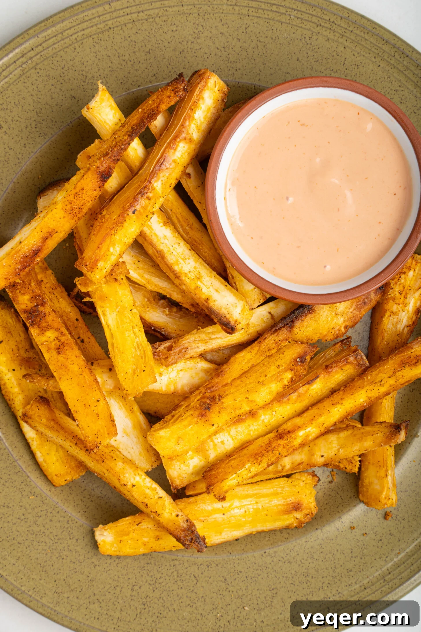 Crispy Baked Cassava Fries Three Simple Ingredients 13 Comparison image showing edible yuca root and ornamental yucca plant