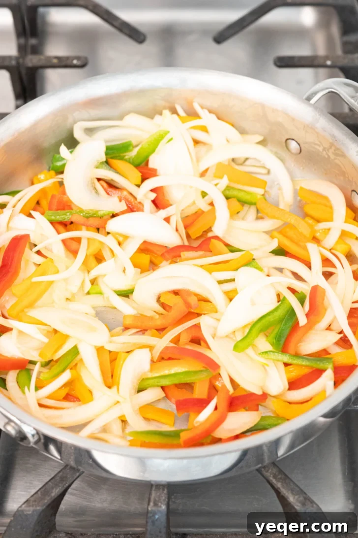 Green Banana Escabeche 8 onions and peppers in a pan