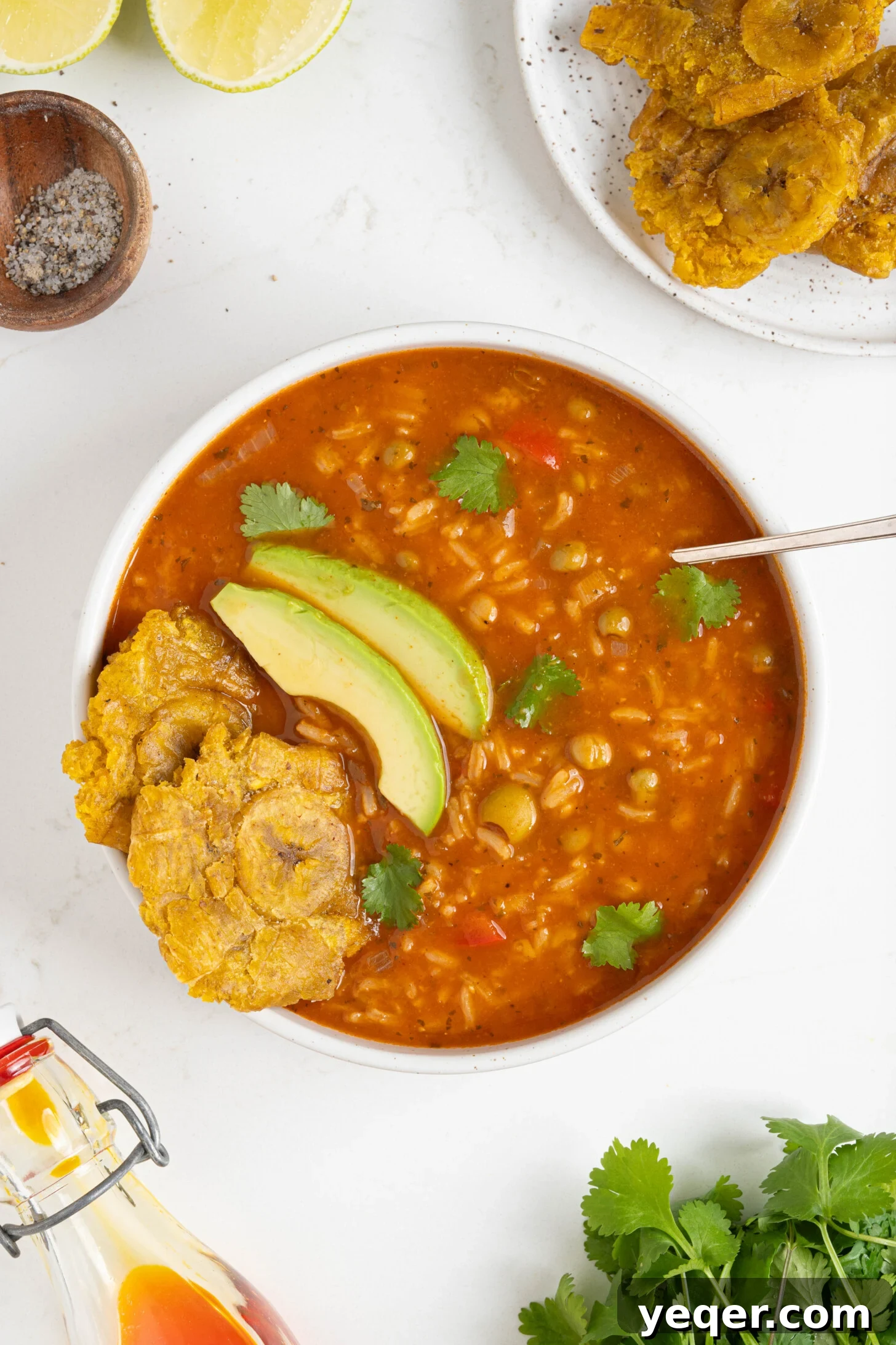 Caribbean Pigeon Pea & Rice Stew 9 Another enticing bowl of Asopao de Gandules, inviting the viewer to taste.