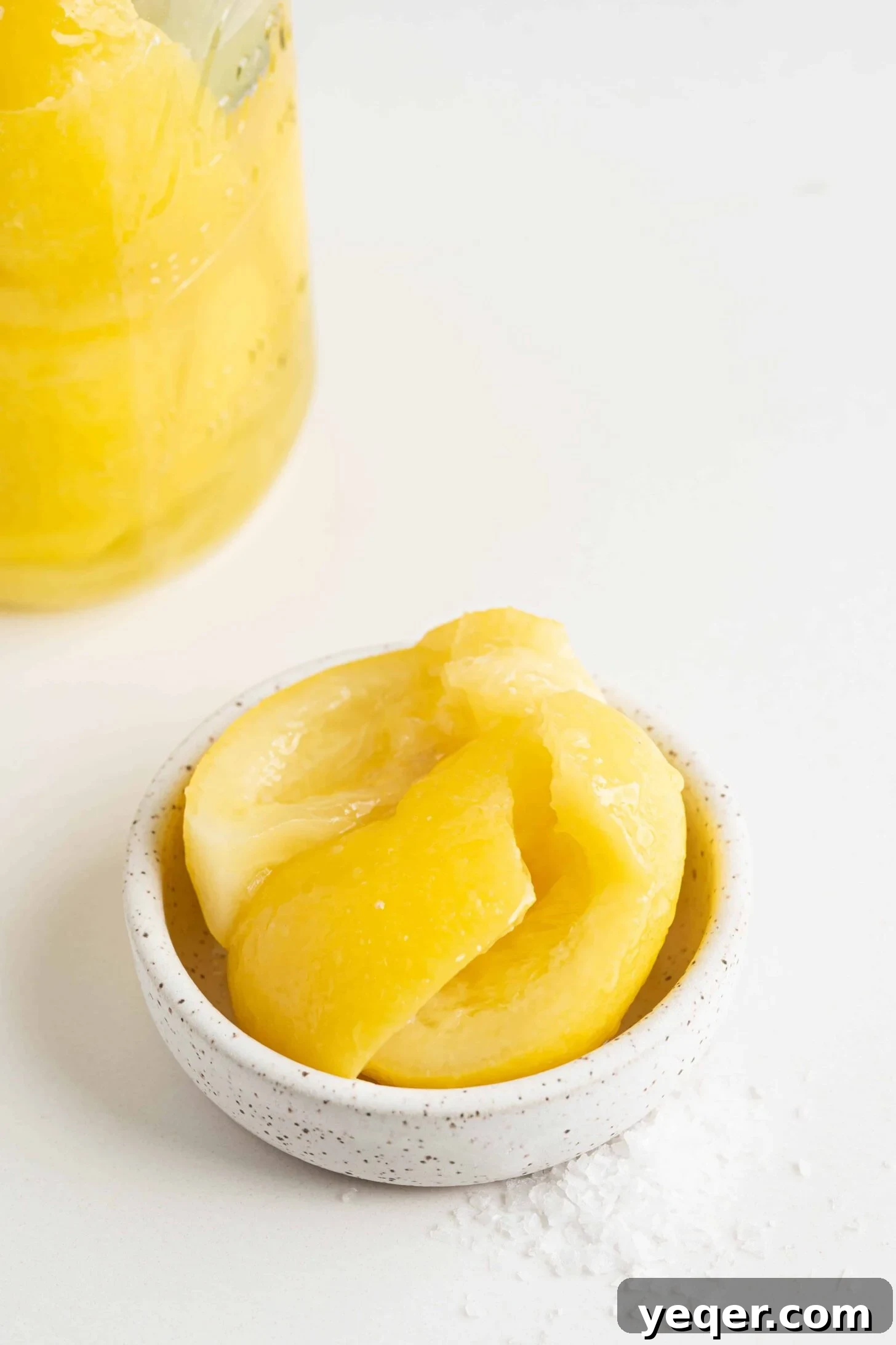 Moroccan Preserved Lemons An Authentic Homemade Recipe 8 a bowl of preserved lemons, ready to be used
