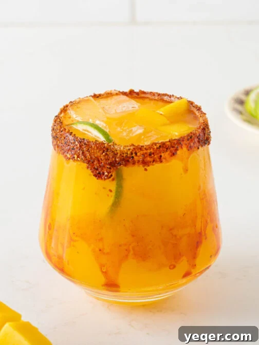 A fresh mango margarita.